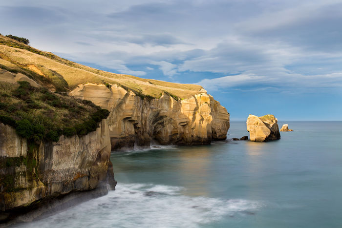 St Clair Limestone cliffs