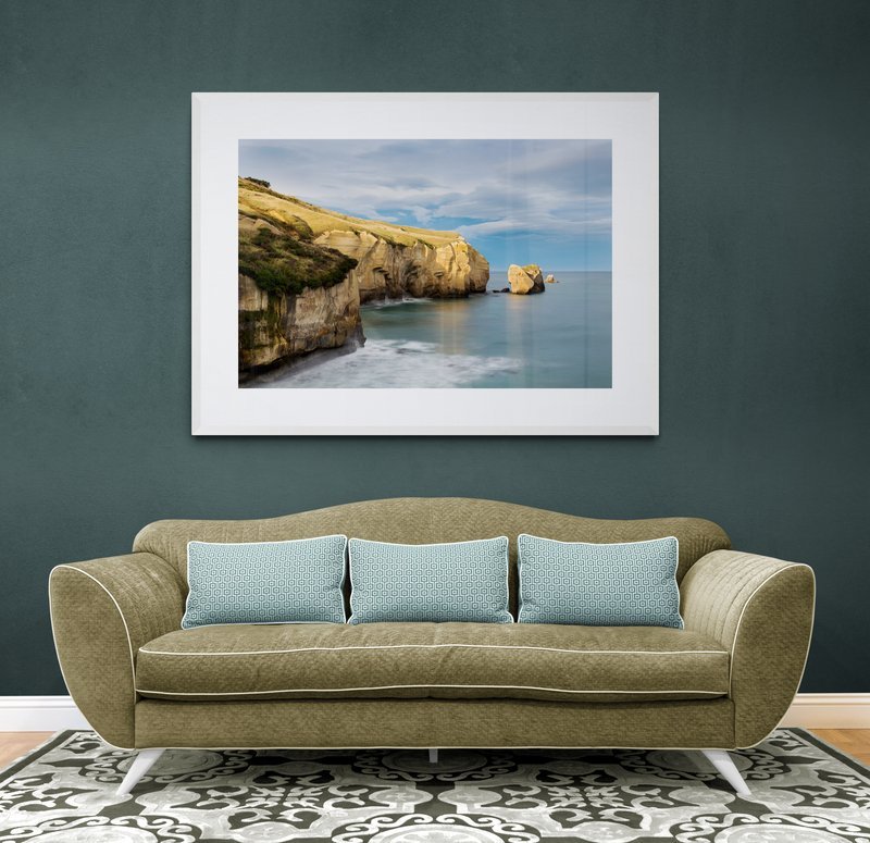 St Clair Limestone Cliffs photographic print for sale