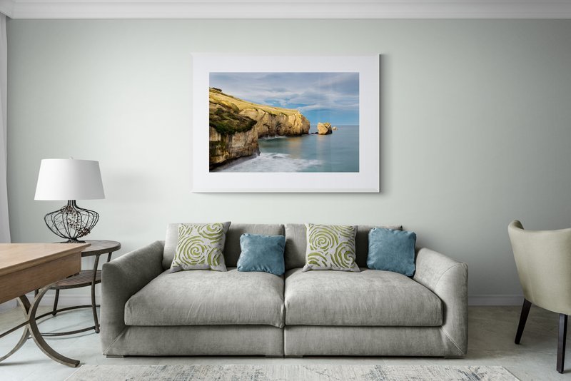 St Clair Limestone Cliffs photographic print for sale