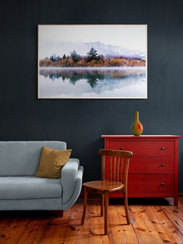 Remarkables overlooking Kawerau River photographic print for sale