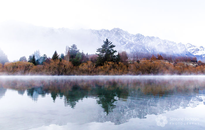 Remarkables overlooking Kawerau River photographic print for sale